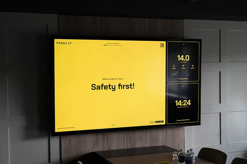 Safety instructions on TV