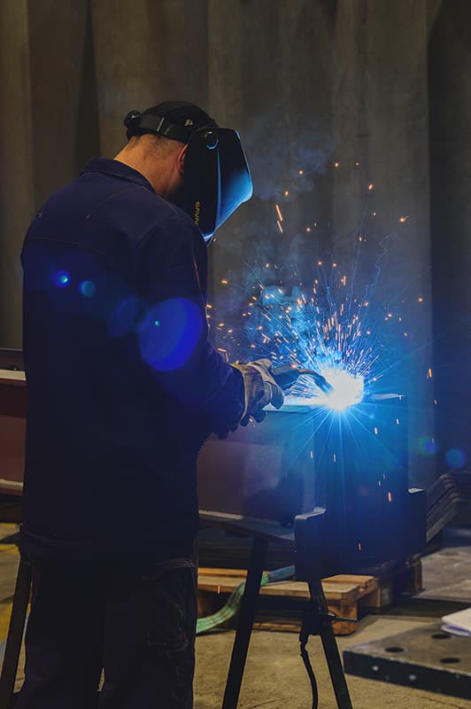 Person welding